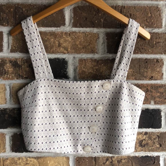 FREE PEOPLE This Is LOVE ❤️ Geo Crop Knit Top - Picture 6 of 10